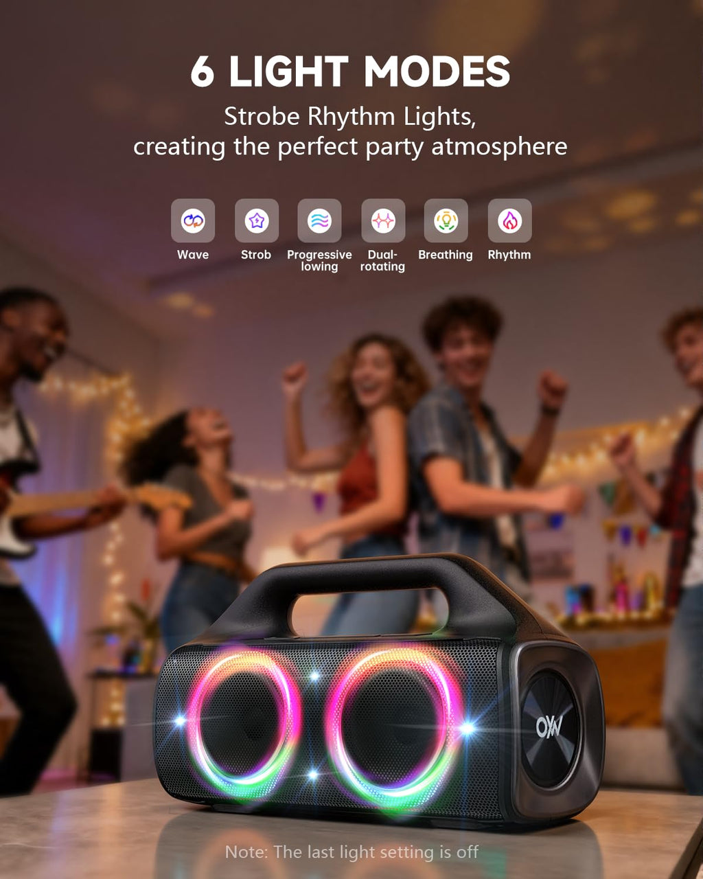 80W IP67 Waterproof Wireless Outdoor Bluetooth Speaker V5350