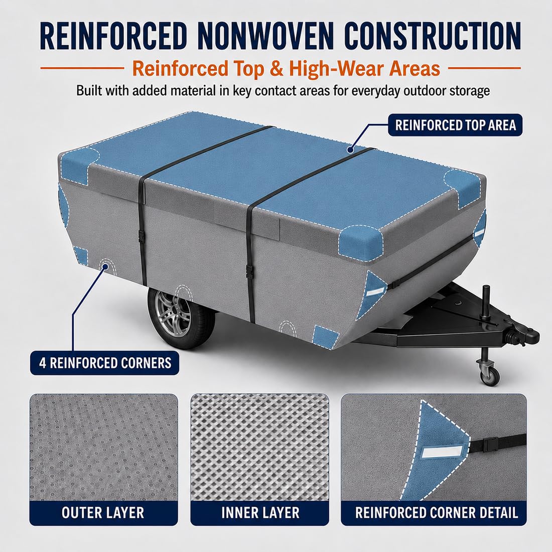 Pop Up Folding Camper Cover J552