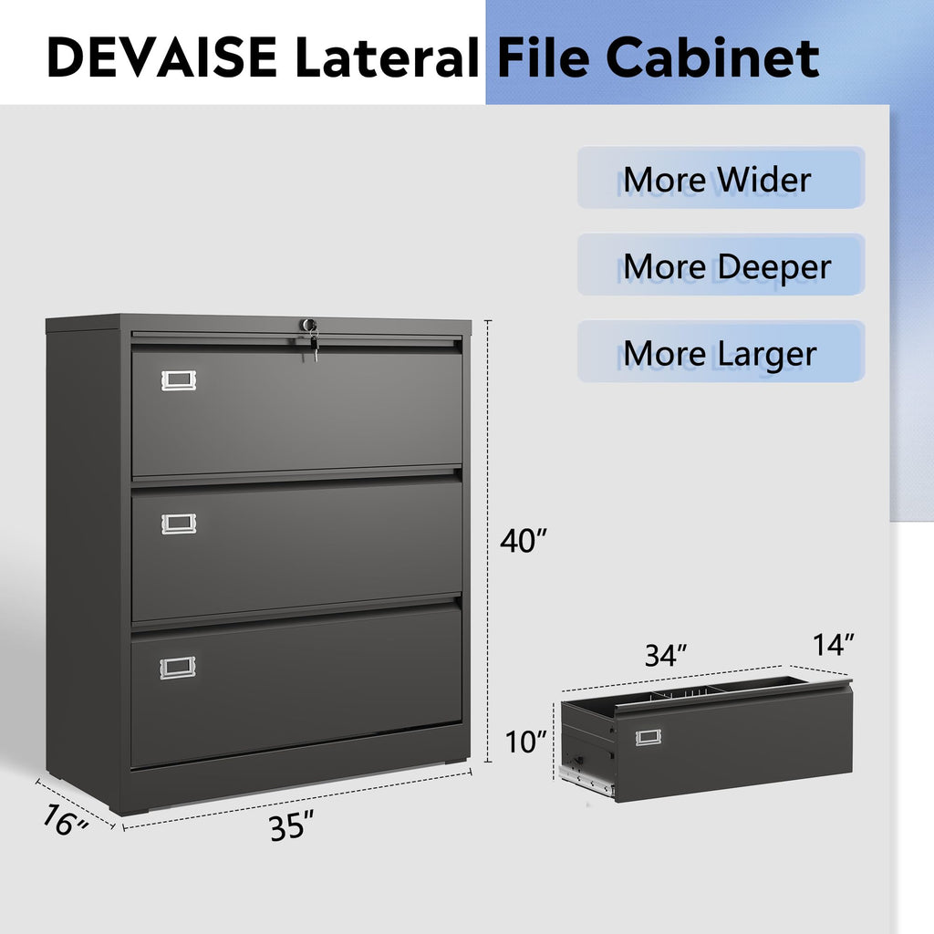 3 Drawer Lateral File Cabinet P979237