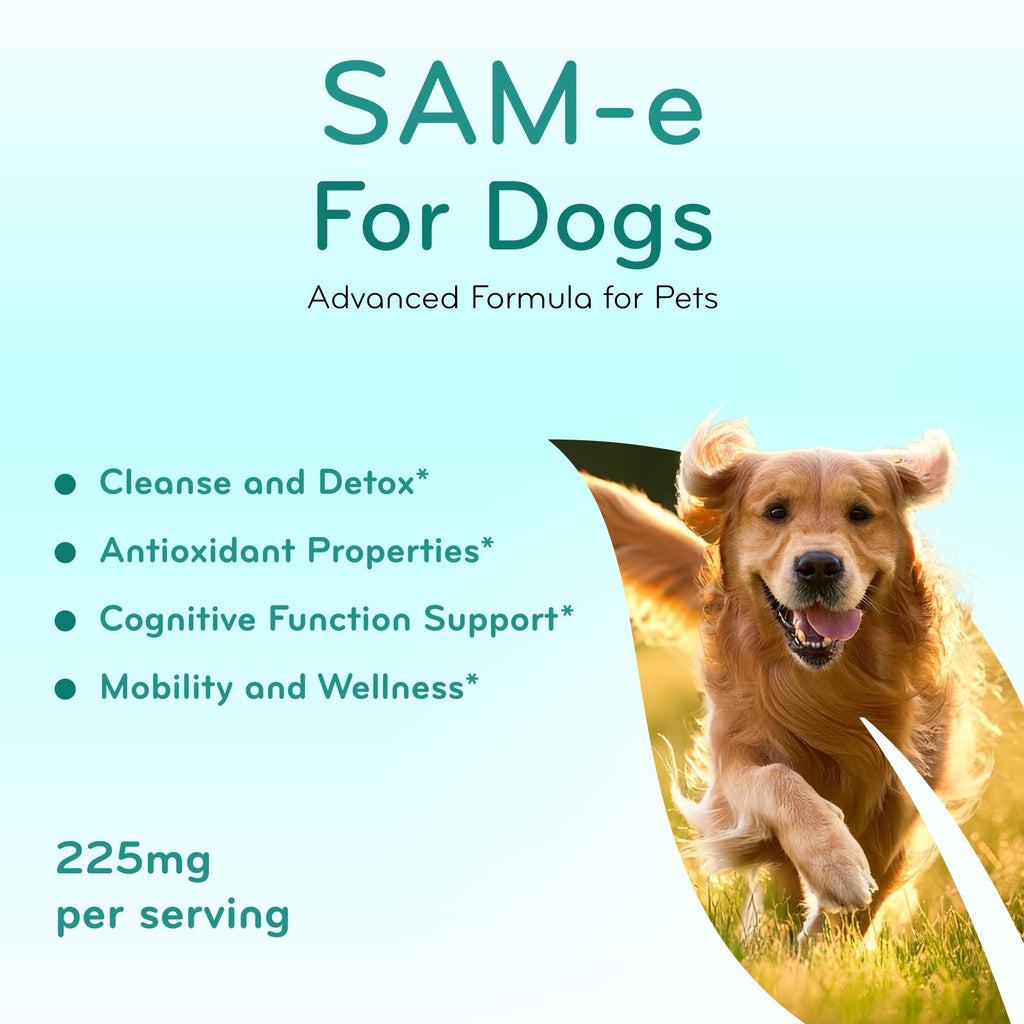 Chewable SAM-e Liver Support Supplement for Dogs 225mg J59712