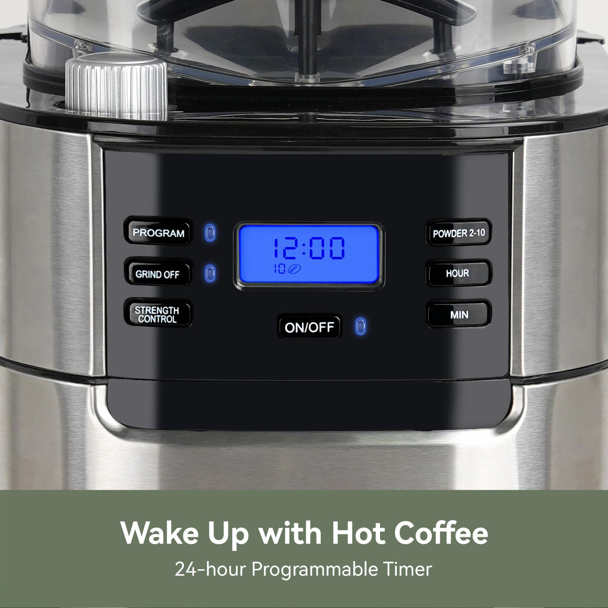 10-Cup Grind & Brew Coffee Maker with Burr Grinder I101