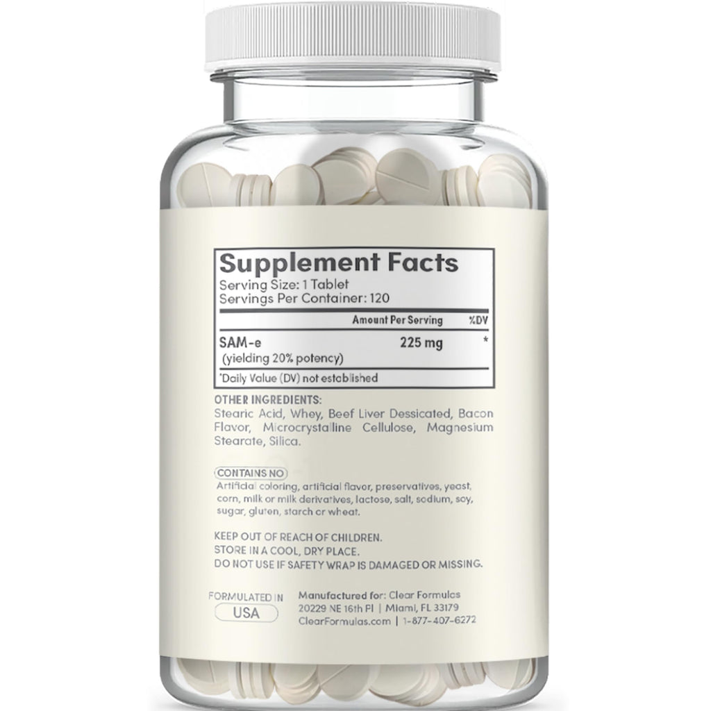 Chewable SAM-e Liver Support Supplement for Dogs 225mg J59712