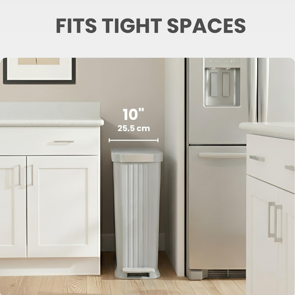 50 L Slim Step Pedal Kitchen Trash Can with Odor Filter A667