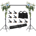 8x10ft Adjustable Backdrop Stand Kit with Carrying Case P434