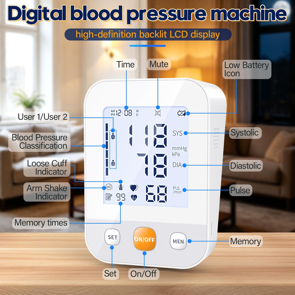 Upper Arm Blood Pressure Monitor U55915