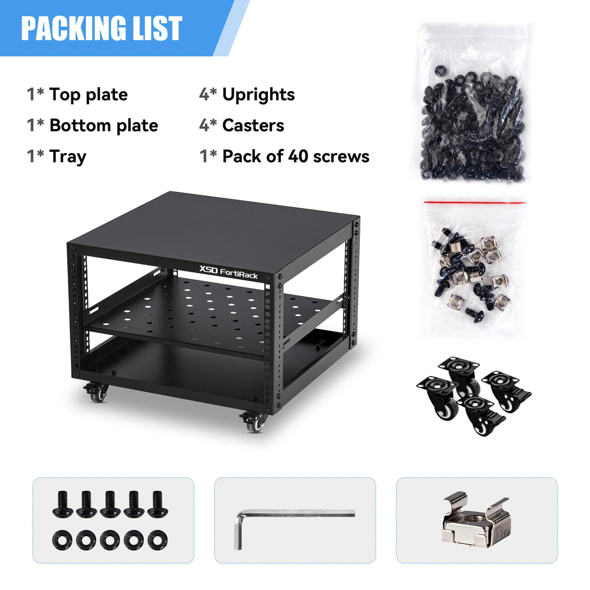 6U Open Frame Rack C11864