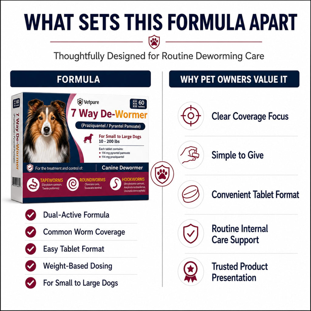 Dog Dewormer Tablets 60 Count I315