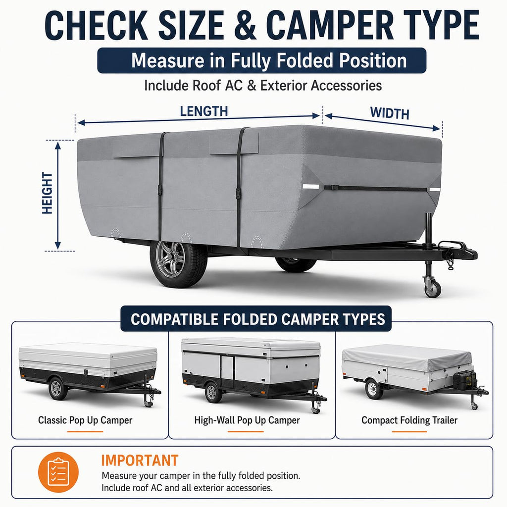 Pop Up Folding Camper Cover J552