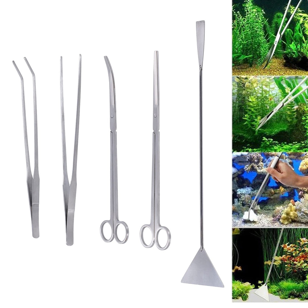 5-in-1 Stainless Steel Aquarium Maintenance Kit L4863