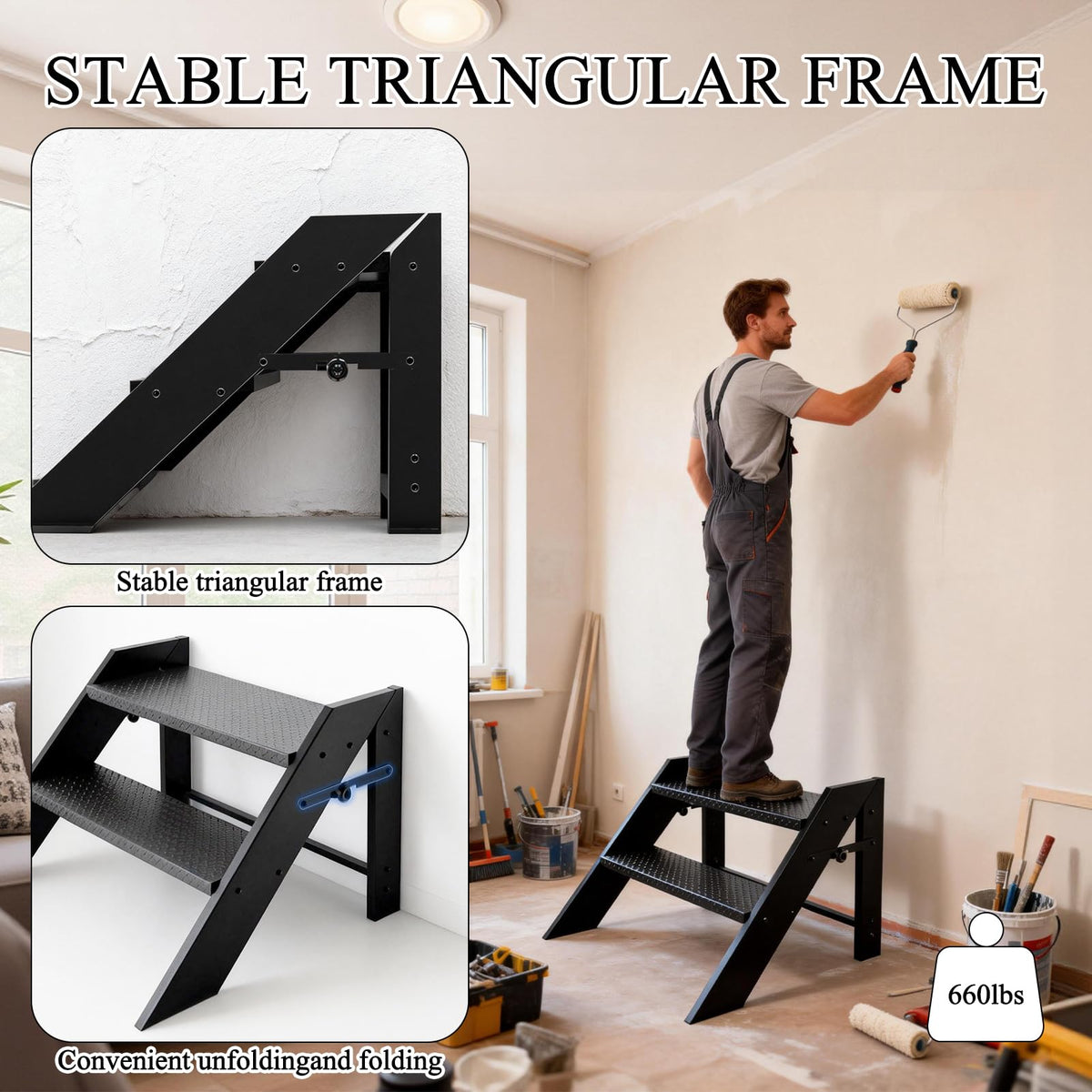 Foldable 2 Step Ladder G62681