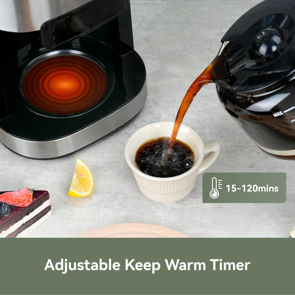 10-Cup Grind & Brew Coffee Maker with Burr Grinder I101