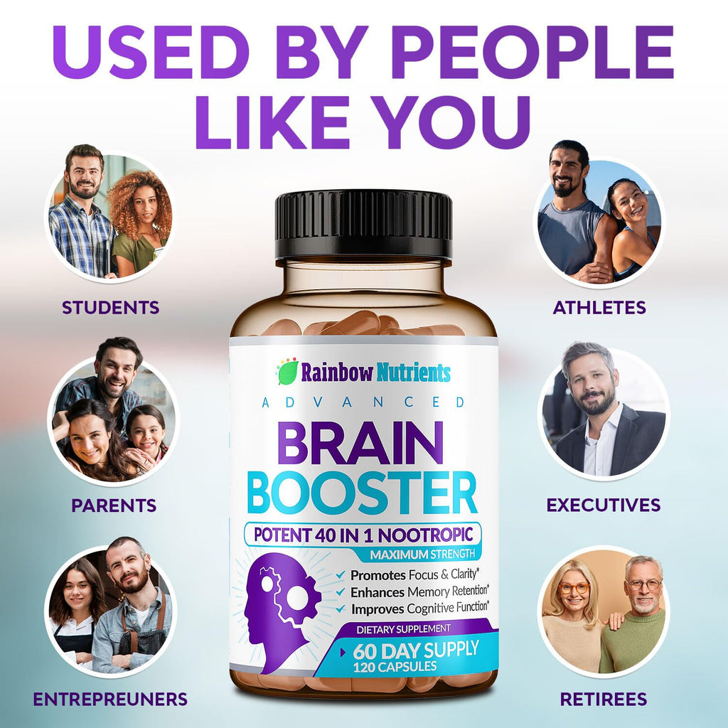 120 V Capsules Brain Support Supplement with DMAE N76647