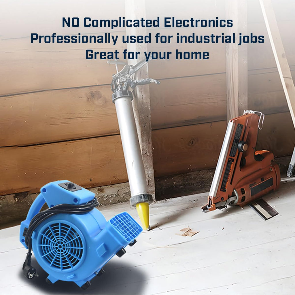 1/8 HP 600 CFM Air Mover Carpet Dryer Floor Fan I346