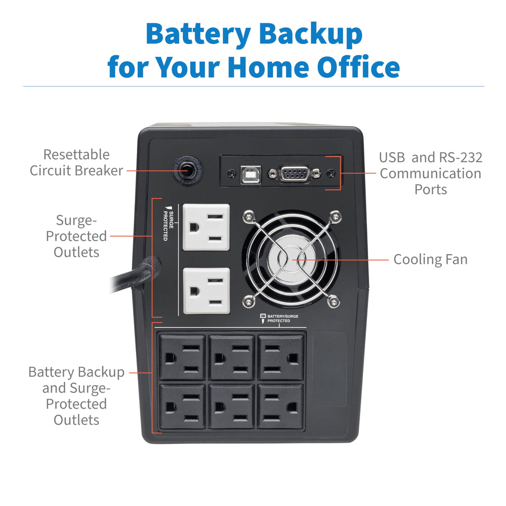 1500VA UPS 900W 8 Outlets U661245
