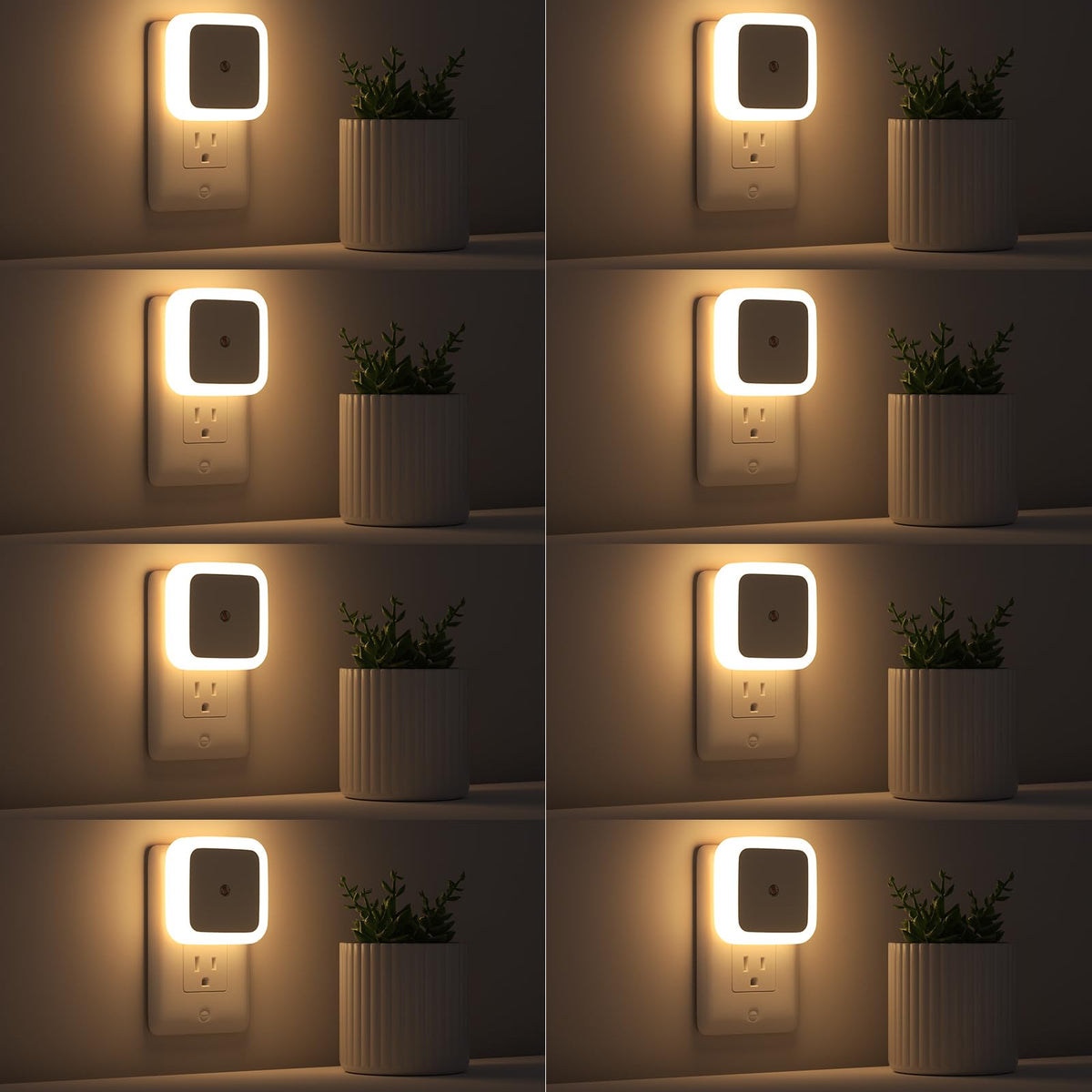 Warm White 8-Pack Plug in Night Light R371469