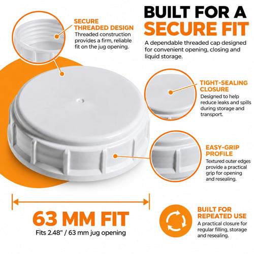 2.5 Gallon Reusable Plastic Water Jug with Lid M6556