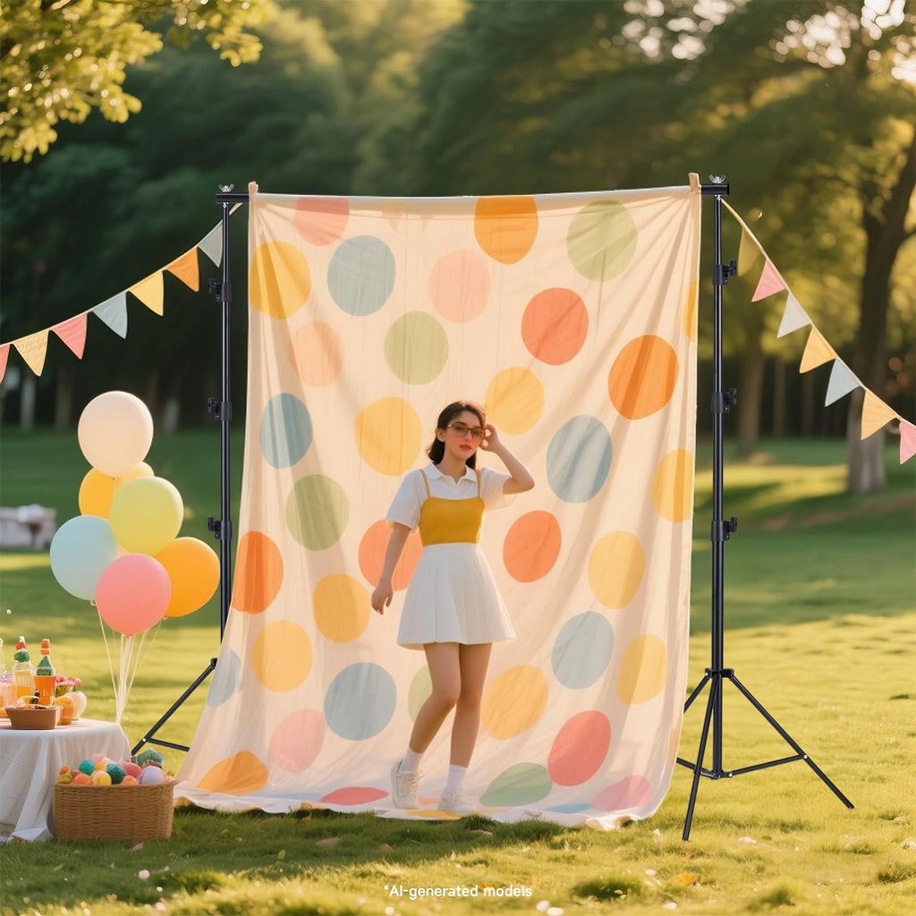 8x10ft Adjustable Backdrop Stand Kit with Carrying Case P434