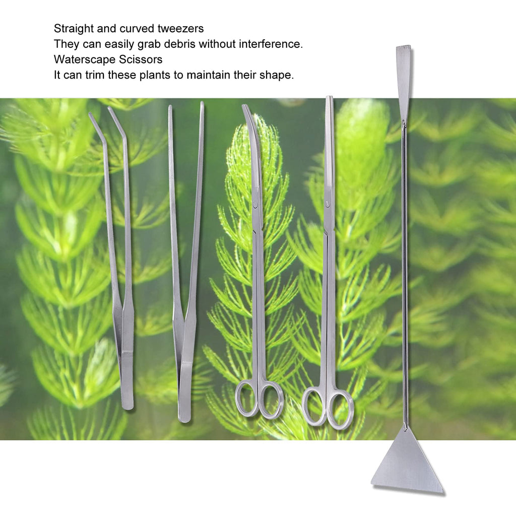 5-in-1 Stainless Steel Aquarium Maintenance Kit L4863