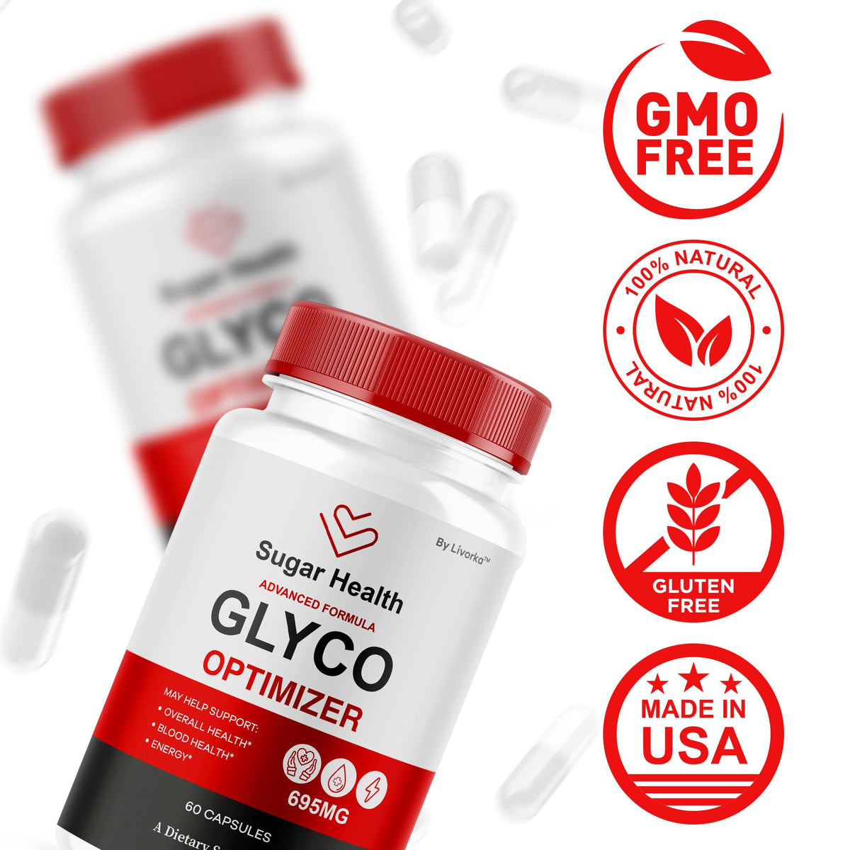 All Natural 180 Capsules Supplement Pills O692