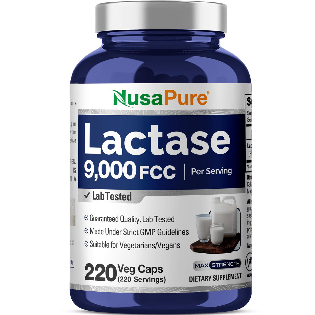 Vegan Lactase Enzyme 220 Veg Capsules K866626