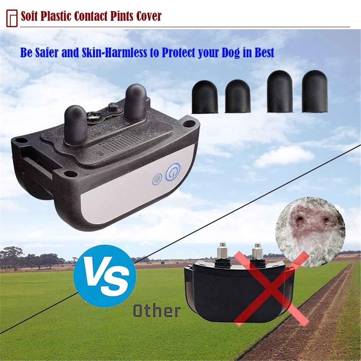 Wireless Dog Fence Training Collar with Remote, Waterproof, 2 Dogs I6088