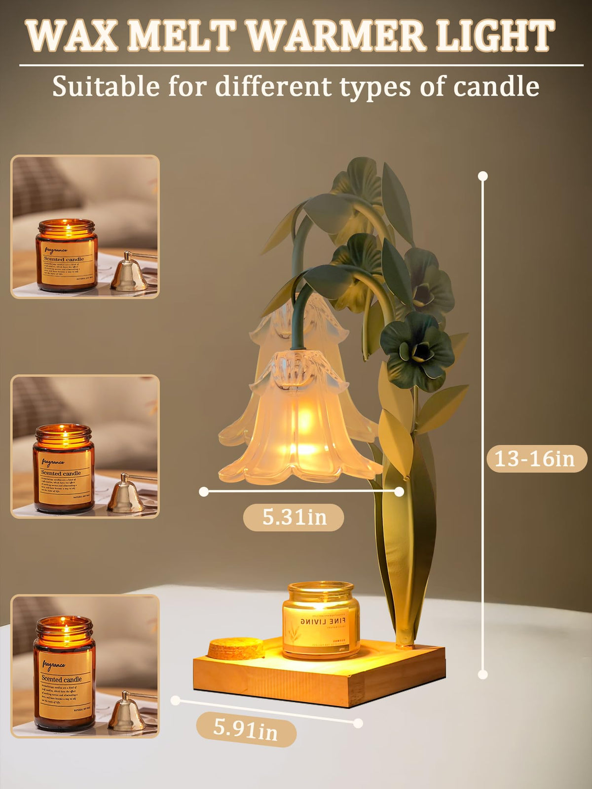 Candle Warmer with Timer & Dimmer W41799