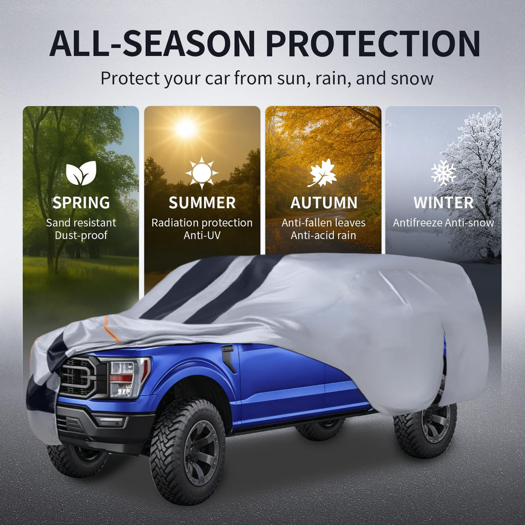 Waterproof Truck Cover with Zipper P990