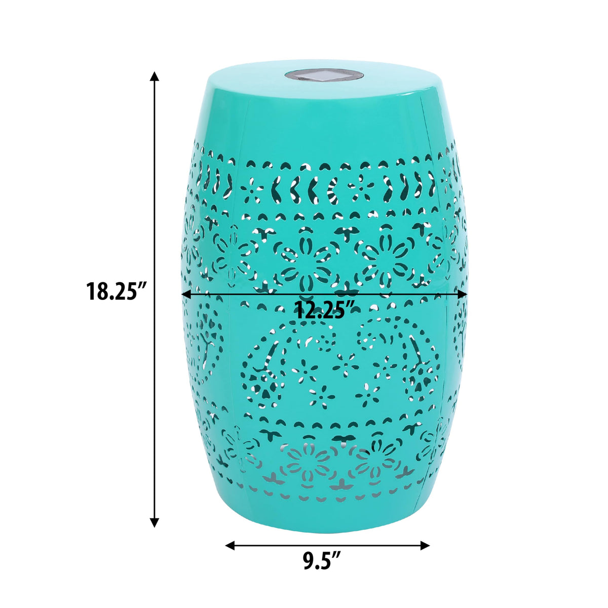 Teal Metal Patio Side Table P67308