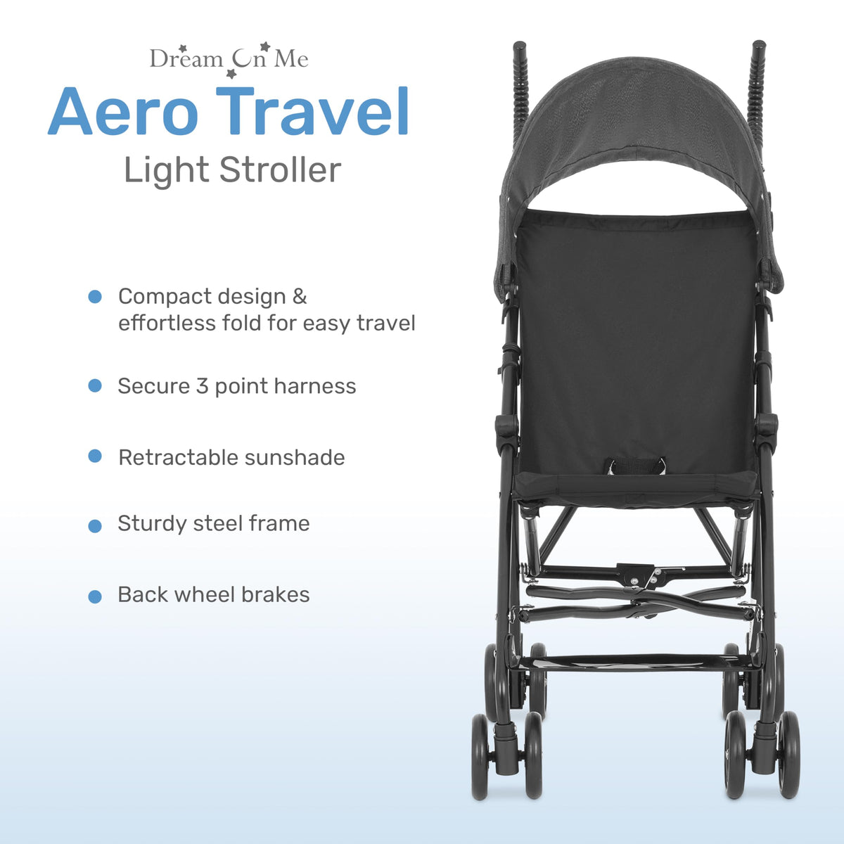 Black Lightweight Umbrella Stroller F245