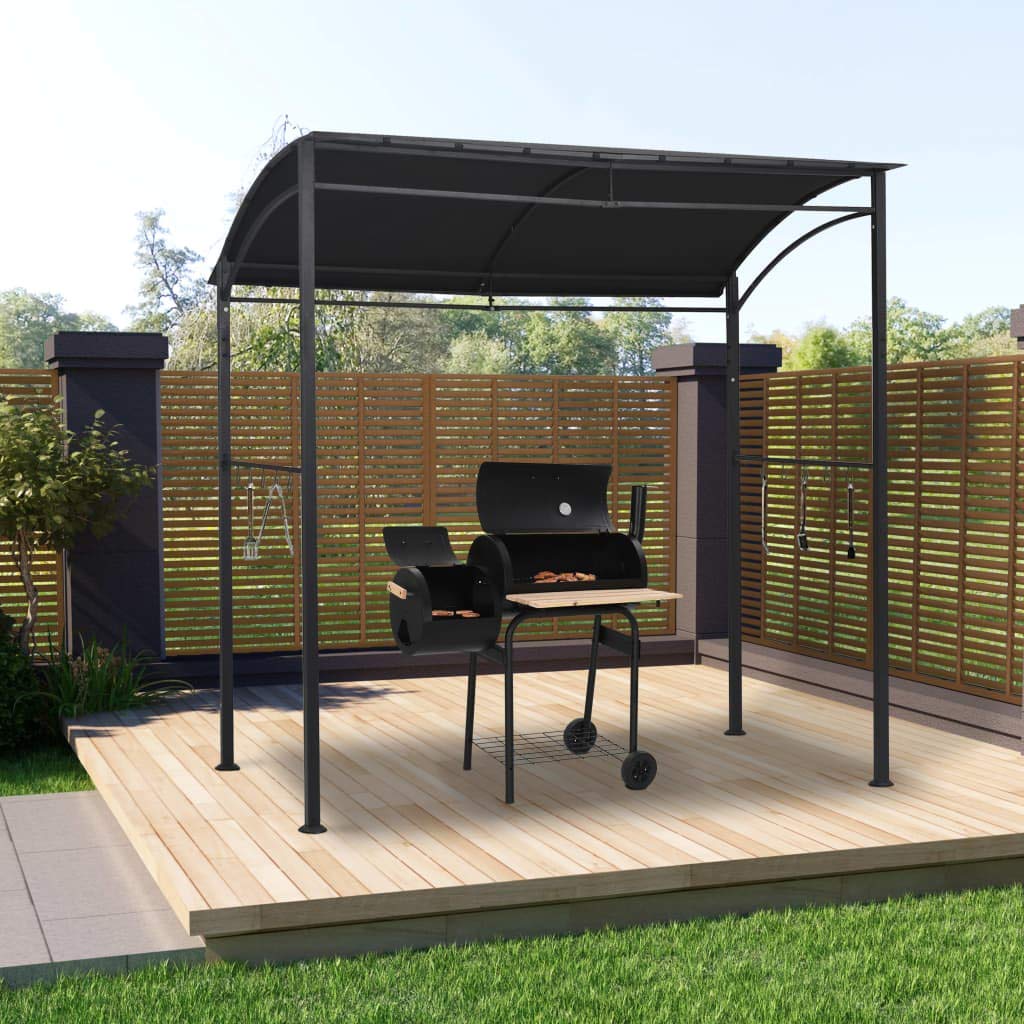 Heavy Duty Canopy Tent 84.6"x59.1"x86.6" Anthracite Steel O293332