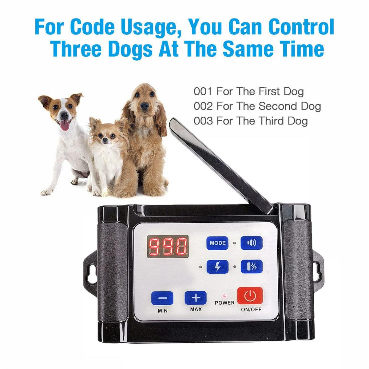 Wireless Dog Fence Training Collar with Remote, Waterproof, 2 Dogs I6088