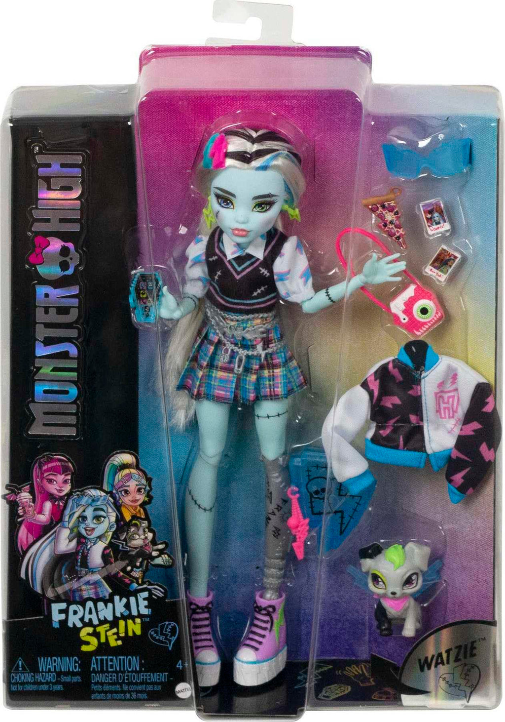 Monster High Doll with Blue & Black Streaked Hair F903
