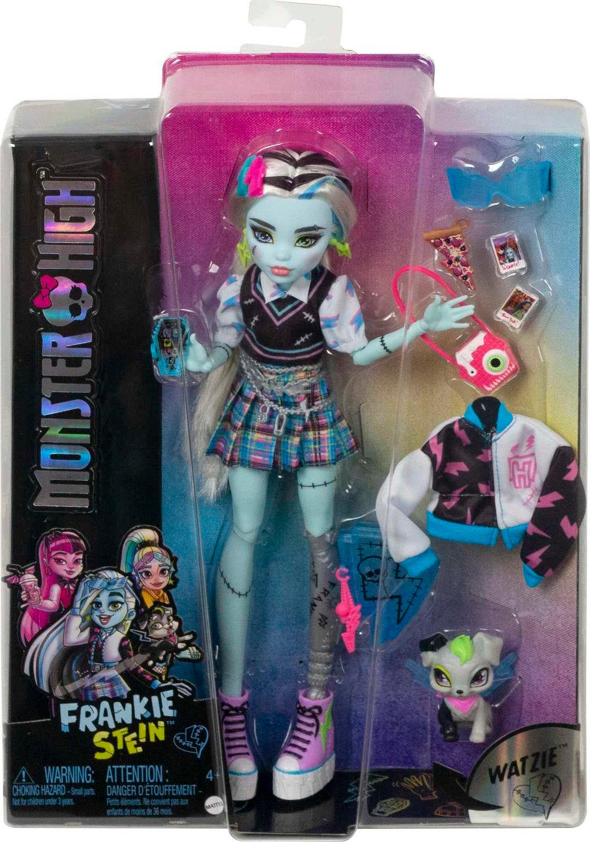 Monster High Doll with Blue & Black Streaked Hair F903