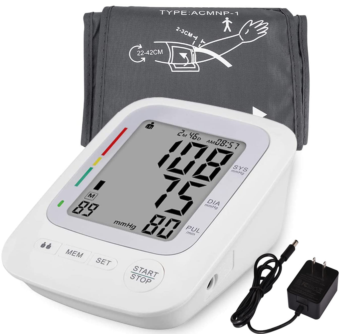 Upper Arm Automatic Digital Blood Pressure Monitor Large Cuff A12238