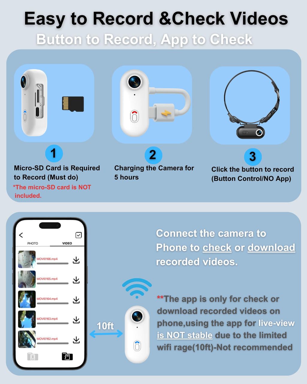 Cat Camera Collar with APP C795913