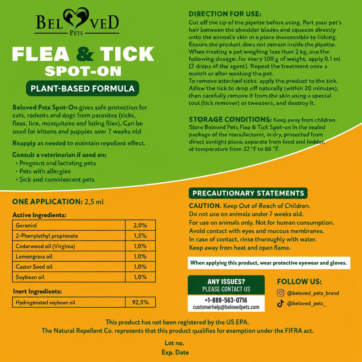 Flea & Tick Spot-On Drops for Dogs and Cats 3 Supply Pack Y777350
