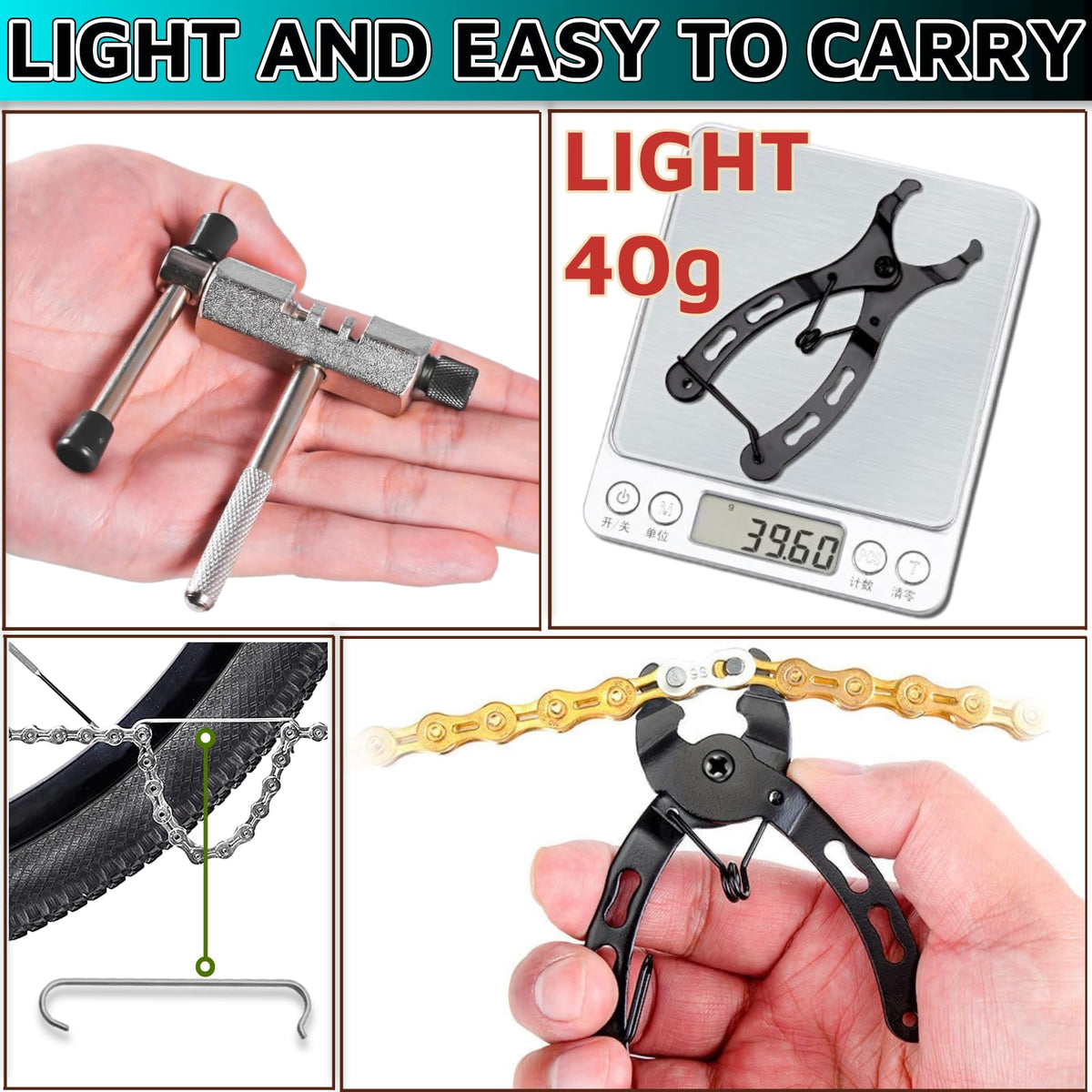 Bike Chain Tool 3 Pcs V698