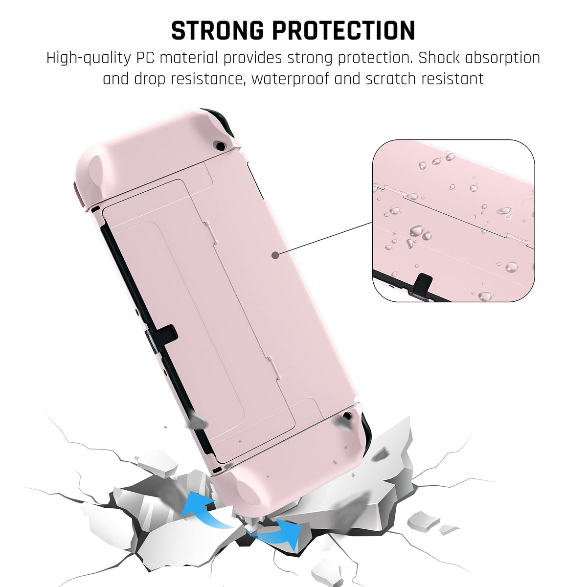 Pink Protective Hard Cover for Nintendo Switch OLED P647509
