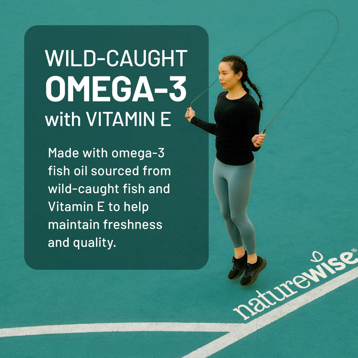 Omega 3 Fish Oil Supplement 1000mg 600 EPA 400 DHA Lemon Flavor 60 Softgels N28833