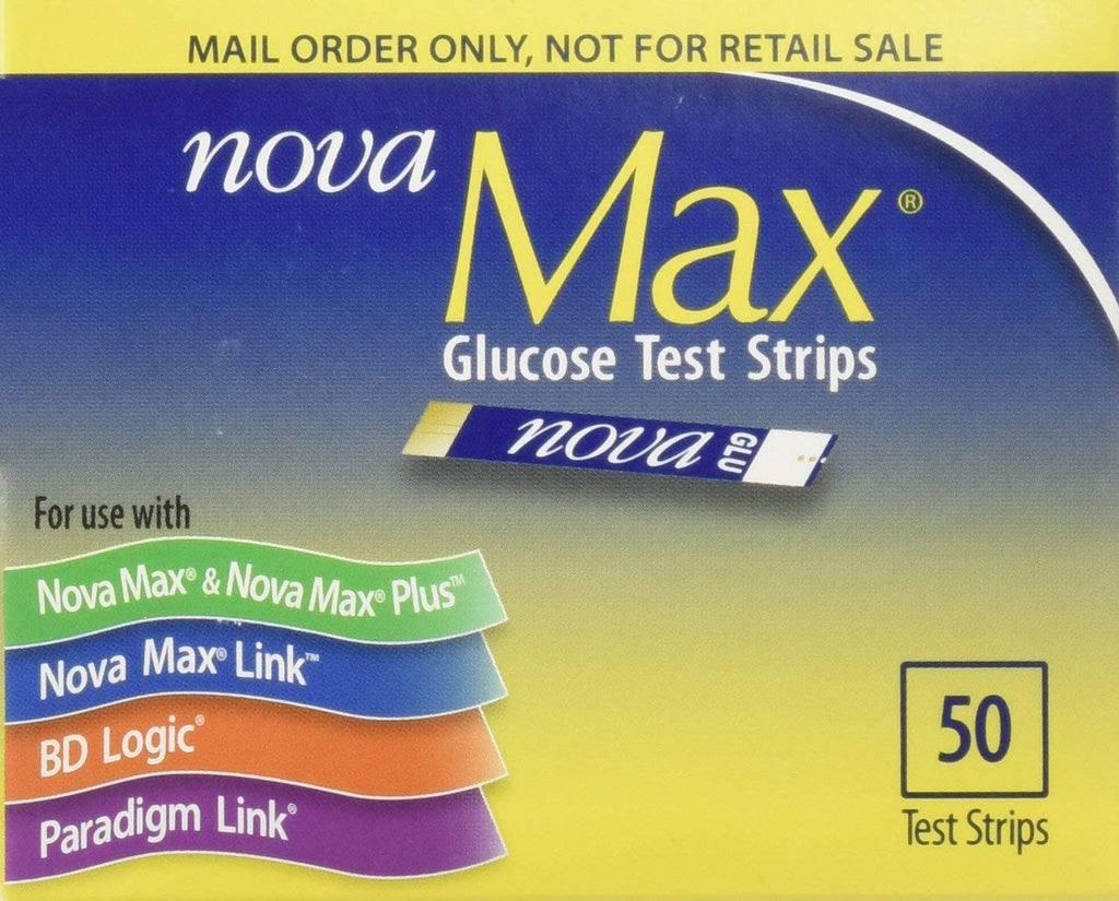 Glucose Test Strips, Box of 50 Strips Y892