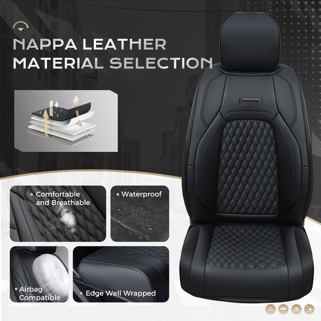 Waterproof Faux Leather Full Coverage Seat Covers Z428408
