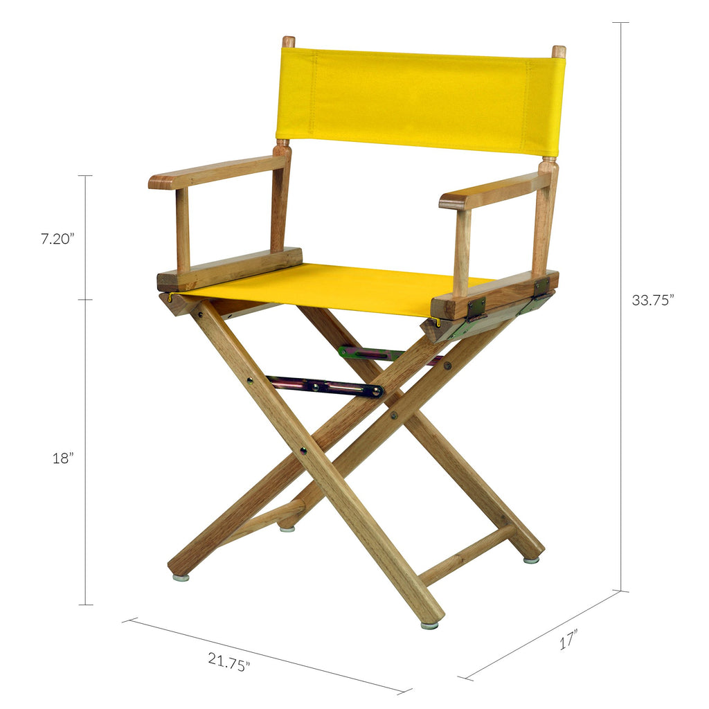 Director's Chair Natural Frame Gold Canvas Z1191