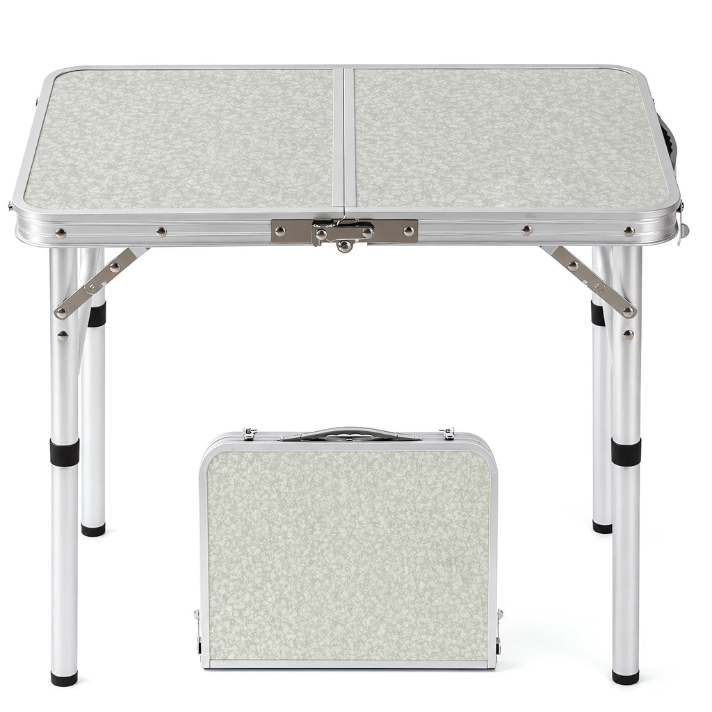 Adjustable Height Small Folding Camp Table B90842
