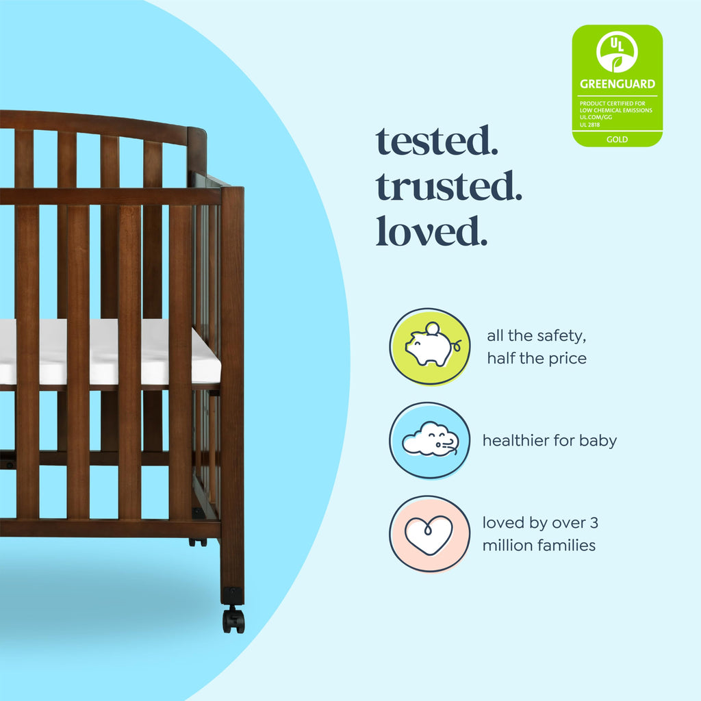 Espresso 3-in-1 Convertible Mini Crib N1334