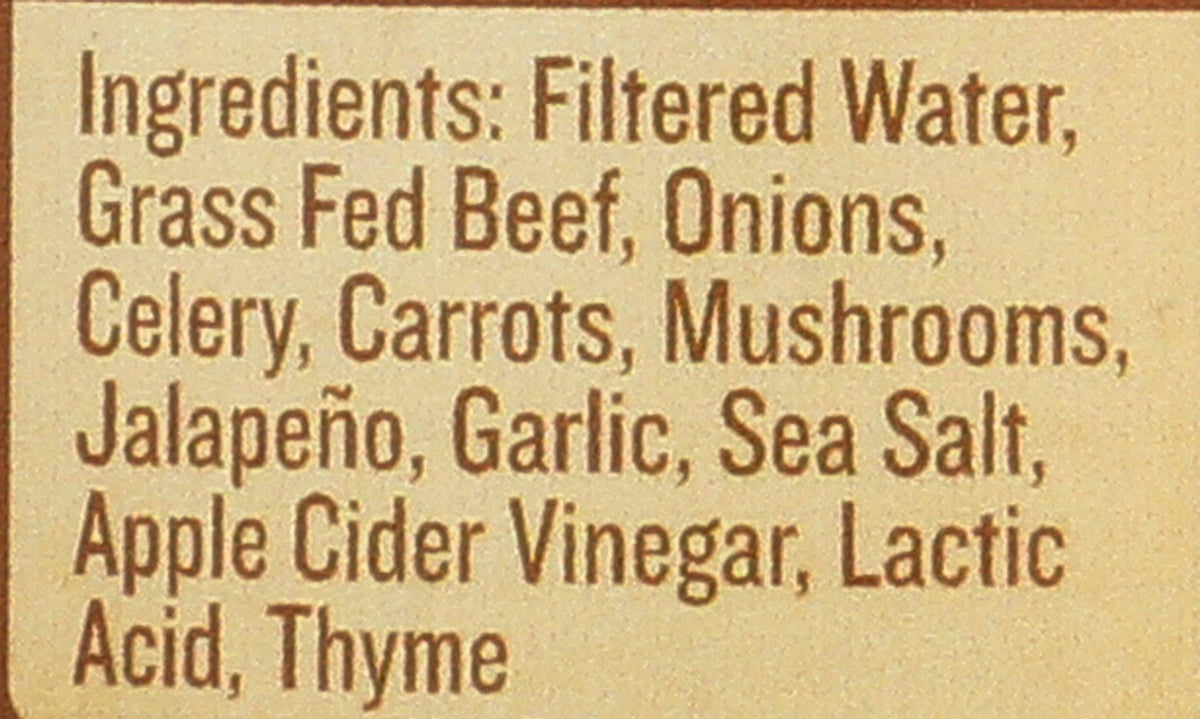 Bone Broth, Beef Jalapeno Sea Salt, 14 oz. E454494