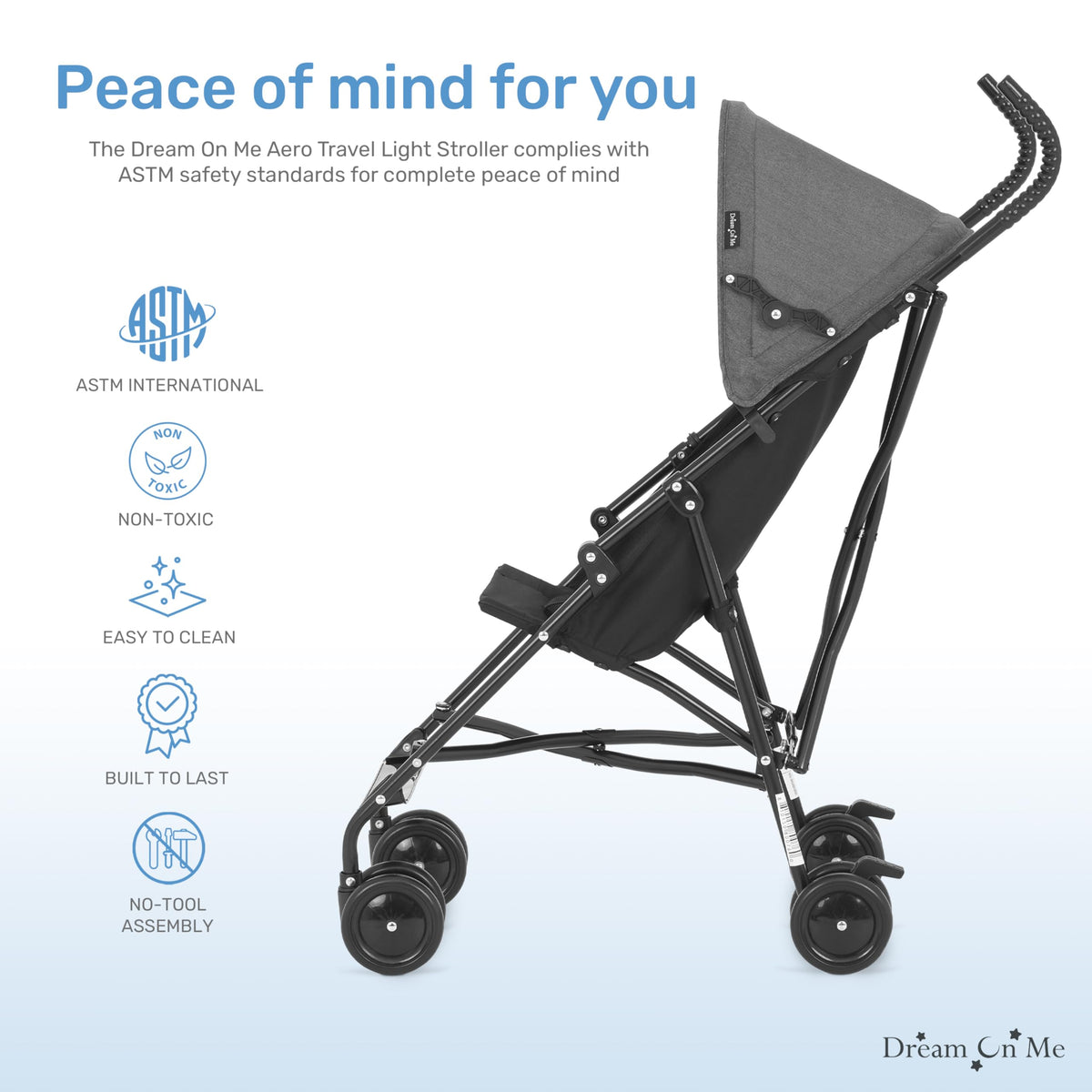 Black Lightweight Umbrella Stroller F245