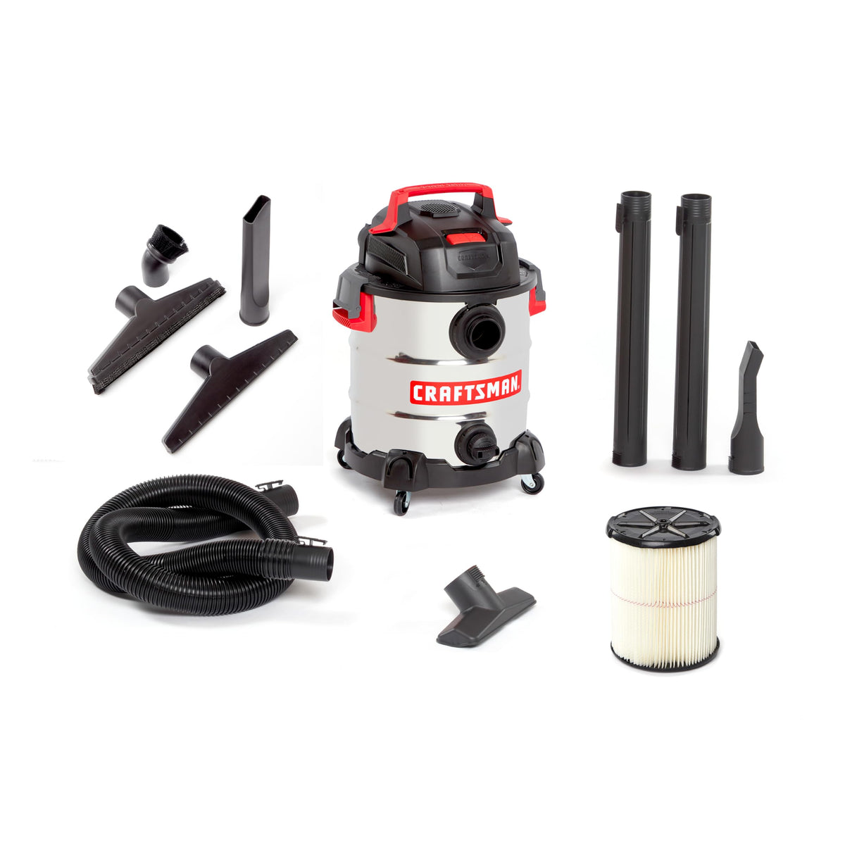 10 Gallon 6.0 Peak HP Stainless Steel Vacuum D748499