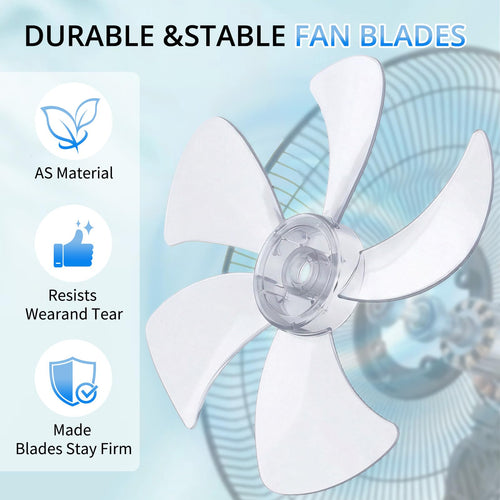 16 inch Oscillating Pedestal Fan with Remote Control, Black H357048
