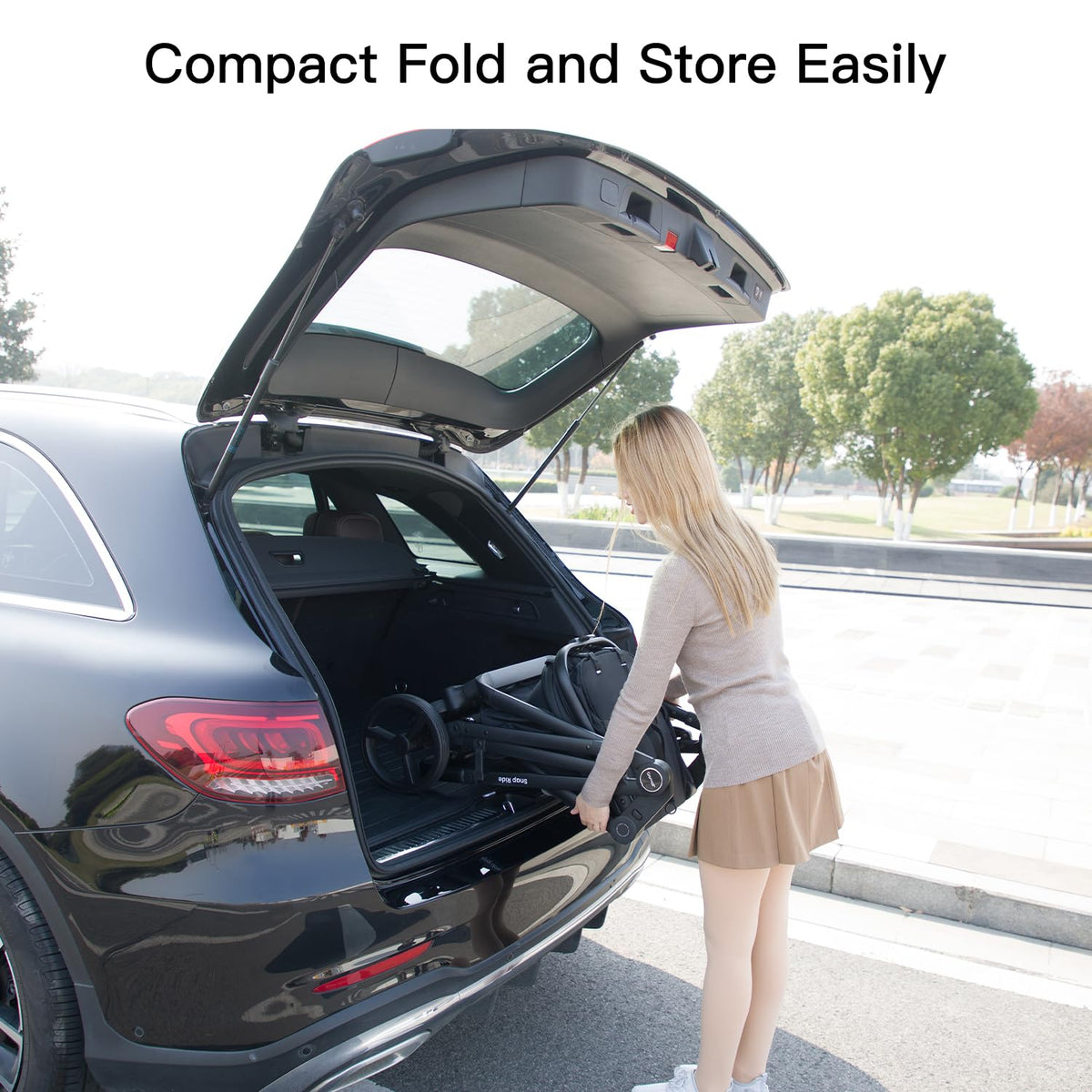 3-in-1 Convertible Baby Stroller with Reversible Seat Black C78592
