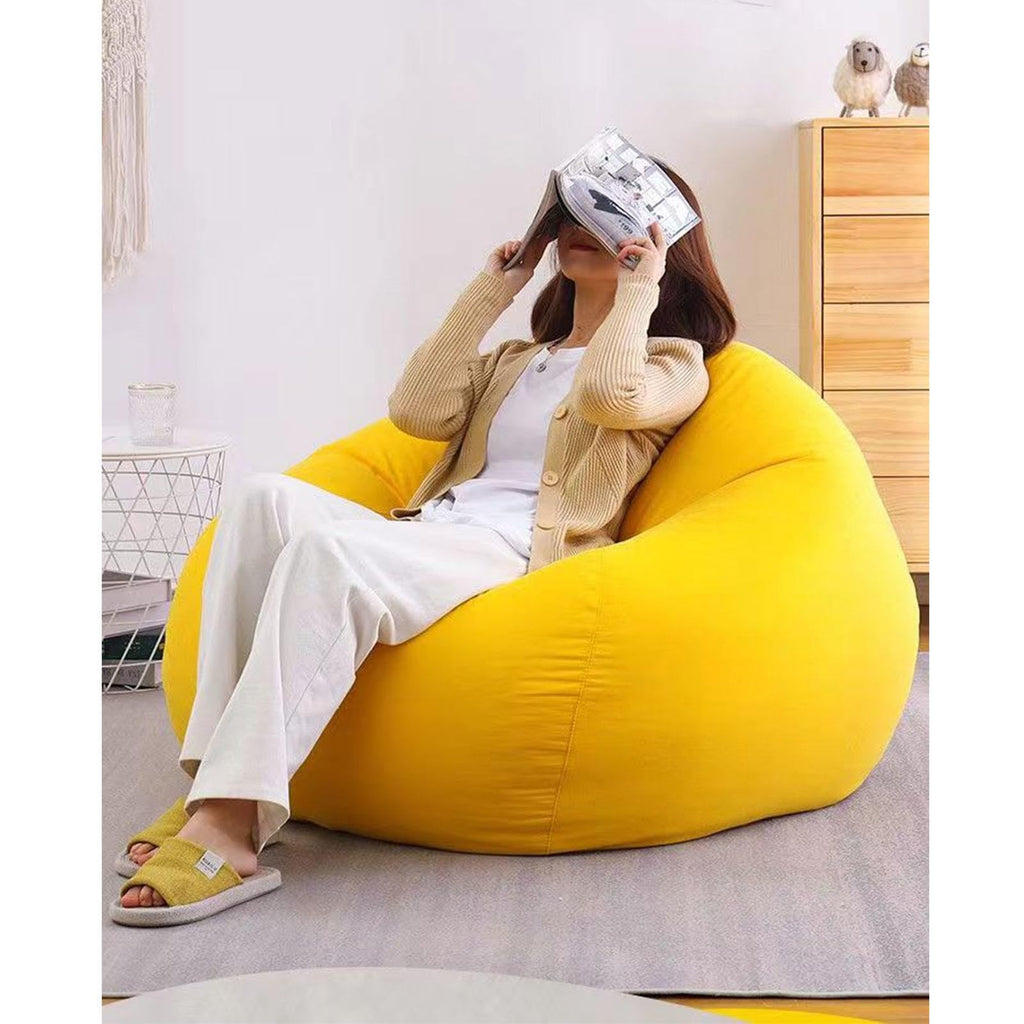 Yellow Large Bean Bag Chair Cover P999